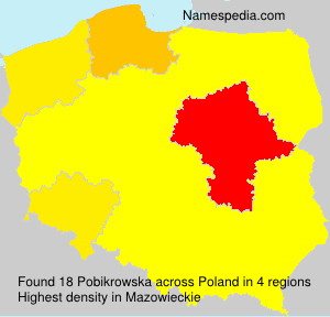 Surname Pobikrowska in Poland