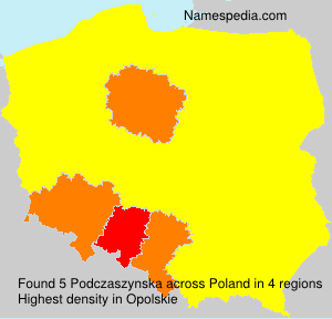 Surname Podczaszynska in Poland