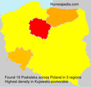 Surname Podralska in Poland