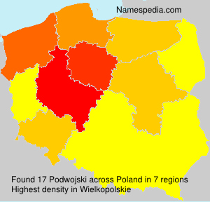 Surname Podwojski in Poland