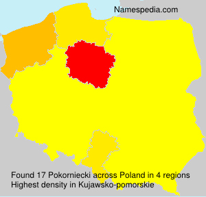 Surname Pokorniecki in Poland