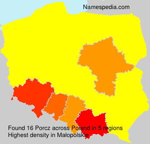 Surname Porcz in Poland