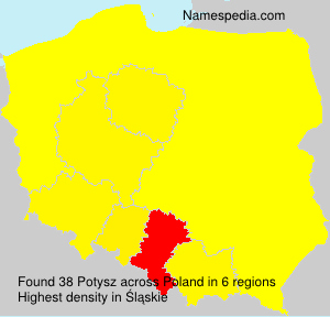 Surname Potysz in Poland