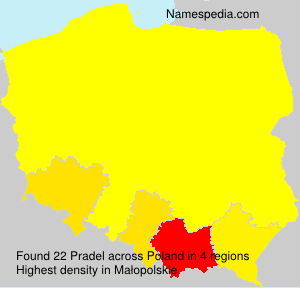 Surname Pradel in Poland