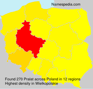Surname Pralat in Poland