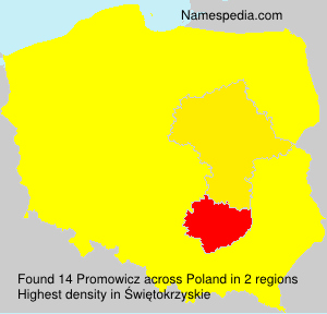 Surname Promowicz in Poland