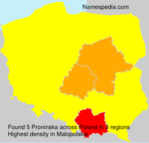 Surname Proninska in Poland