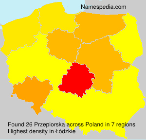 Surname Przepiorska in Poland