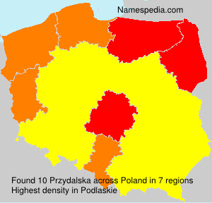 Surname Przydalska in Poland