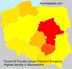 Surname Puculek in Poland