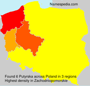 Surname Putyrska in Poland