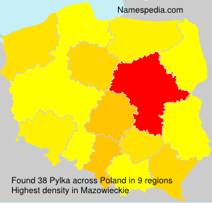 Surname Pylka in Poland