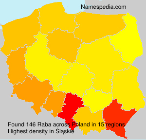 Surname Raba in Poland