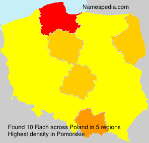 Surname Rach in Poland