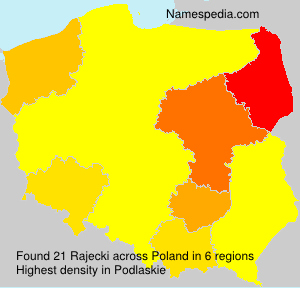 Surname Rajecki in Poland