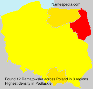 Surname Ramatowska in Poland