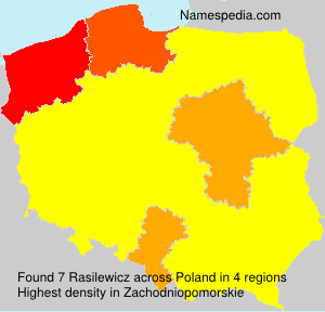 Surname Rasilewicz in Poland