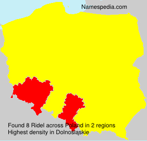 Surname Ridel in Poland