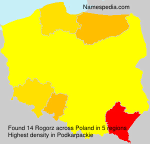 Surname Rogorz in Poland