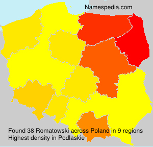 Surname Romatowski in Poland