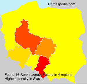 Surname Ronke in Poland