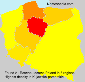 Surname Rosenau in Poland