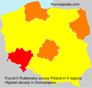 Surname Rublewska in Poland
