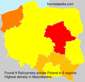 Surname Ryfczynska in Poland