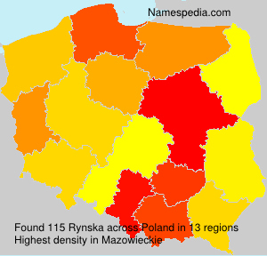 Surname Rynska in Poland