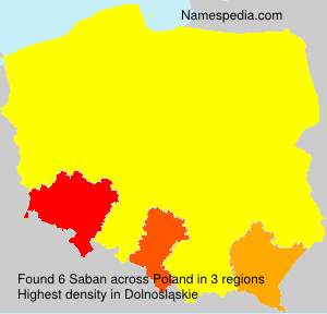 Surname Saban in Poland