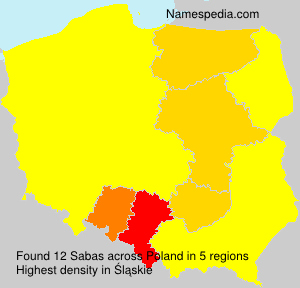 Surname Sabas in Poland