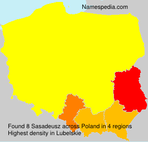 Surname Sasadeusz in Poland