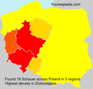 Surname Schauer in Poland