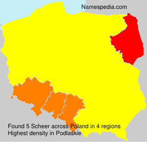 Surname Scheer in Poland