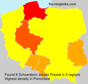 Surname Schoenborn in Poland