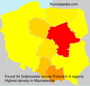 Surname Sciborowski in Poland