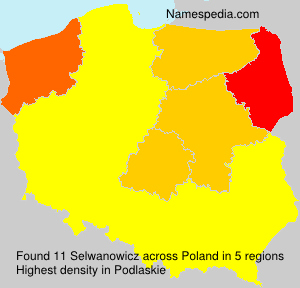 Surname Selwanowicz in Poland
