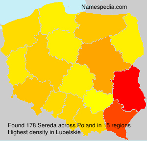Surname Sereda in Poland