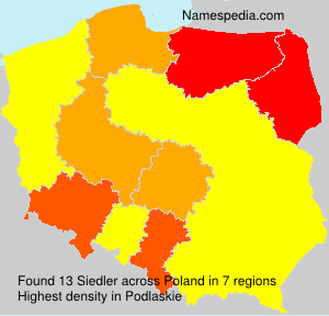 Surname Siedler in Poland