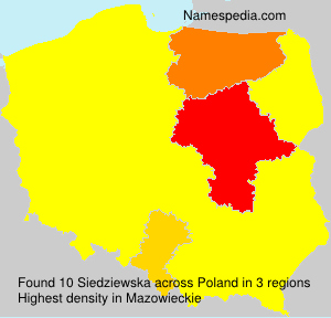 Surname Siedziewska in Poland