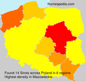 Surname Sirota in Poland