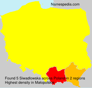 Surname Siwadlowska in Poland