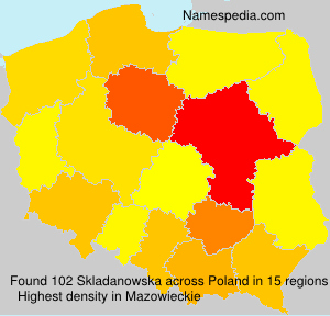 Surname Skladanowska in Poland