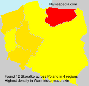 Surname Skoratko in Poland