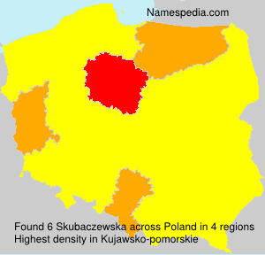 Surname Skubaczewska in Poland