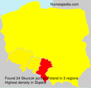 Surname Skurzok in Poland