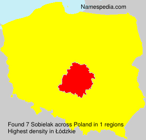 Surname Sobielak in Poland