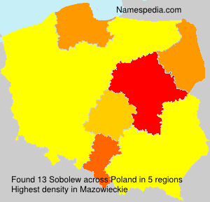 Surname Sobolew in Poland