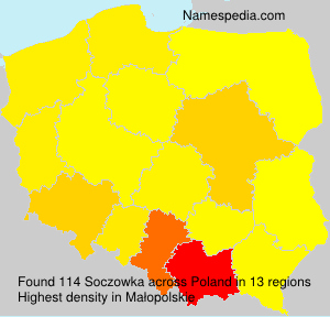 Surname Soczowka in Poland