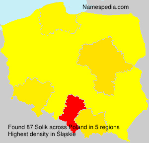 Surname Solik in Poland
